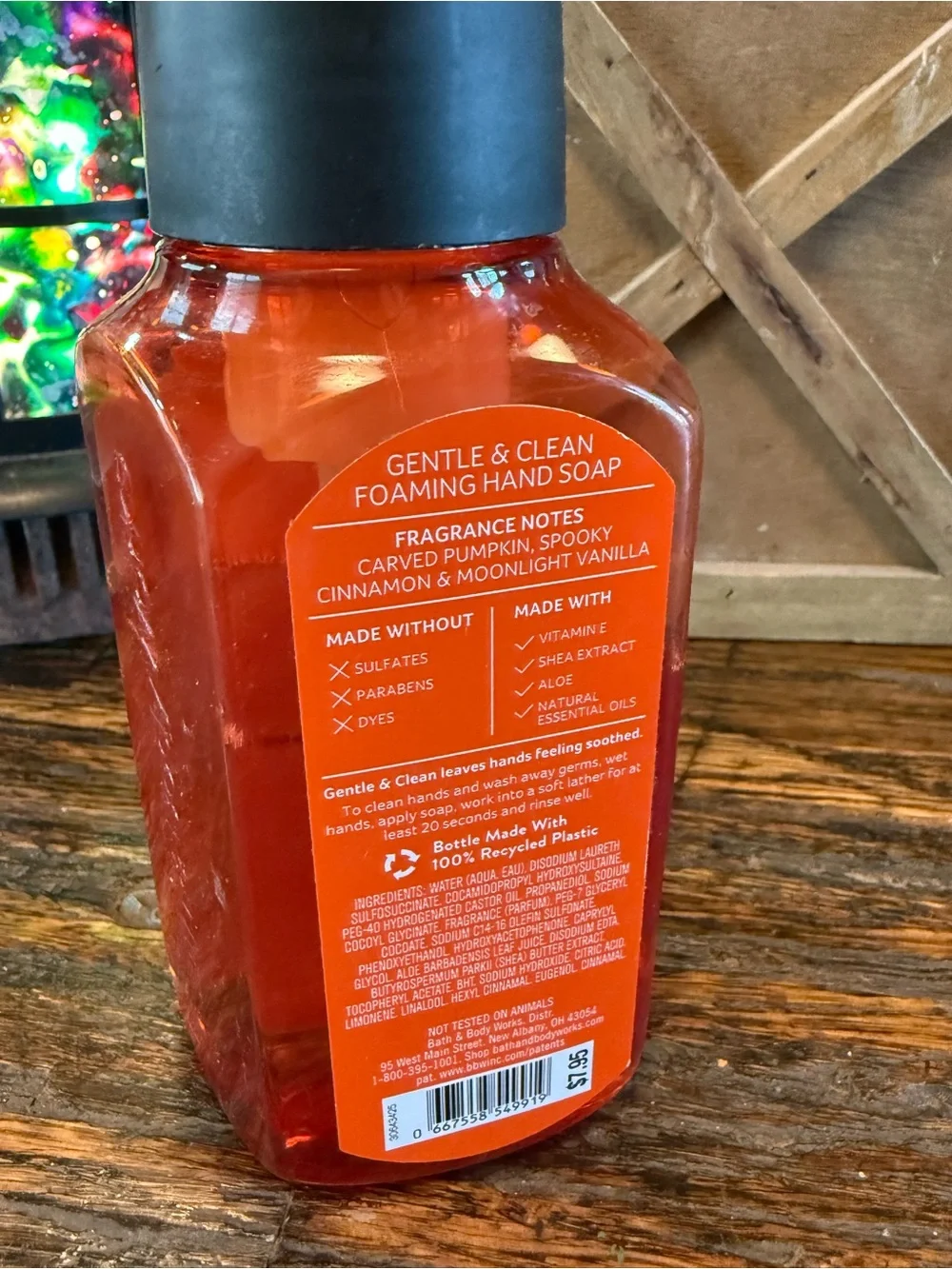 Bath & Body Works Orange Foaming Hand Soap - Pumpkin Spice Label